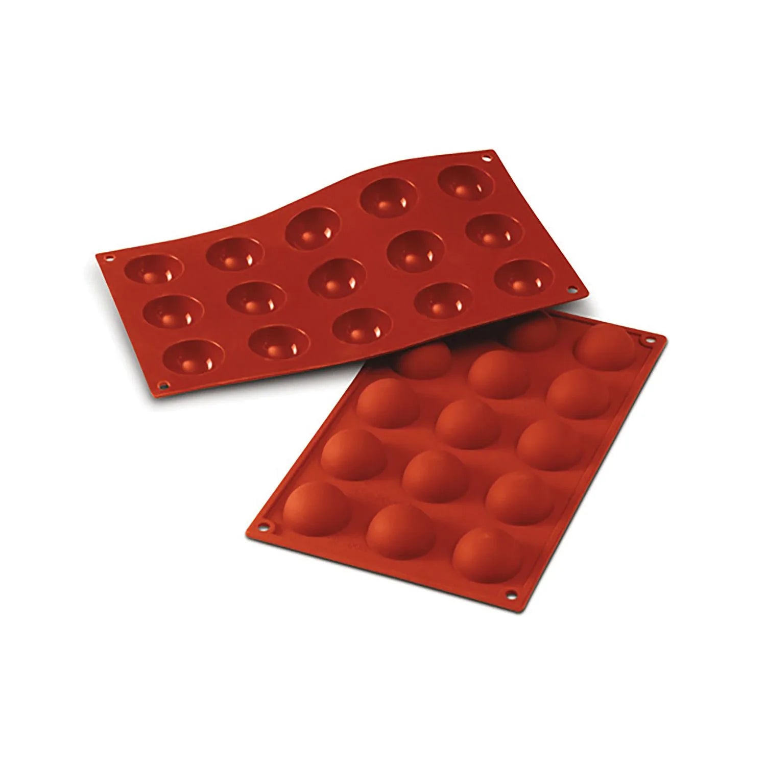 Silikonform SF005 Halvkule 15 hull, Ø4cm H2cm