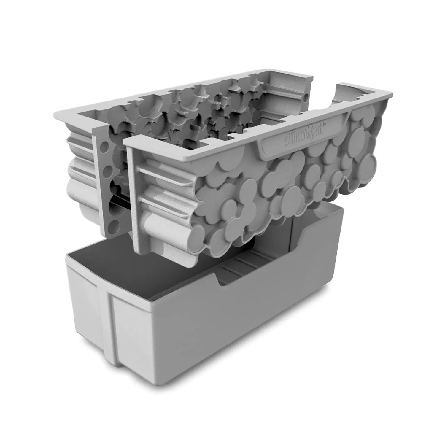 Silikonform 3D Trekubbe 2