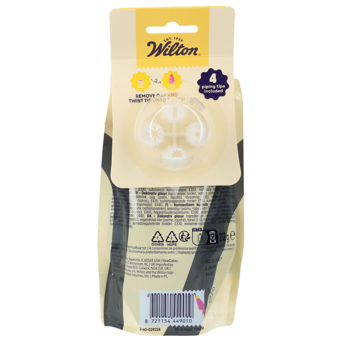 Wilton Pynteglasur Icing Sort 212g