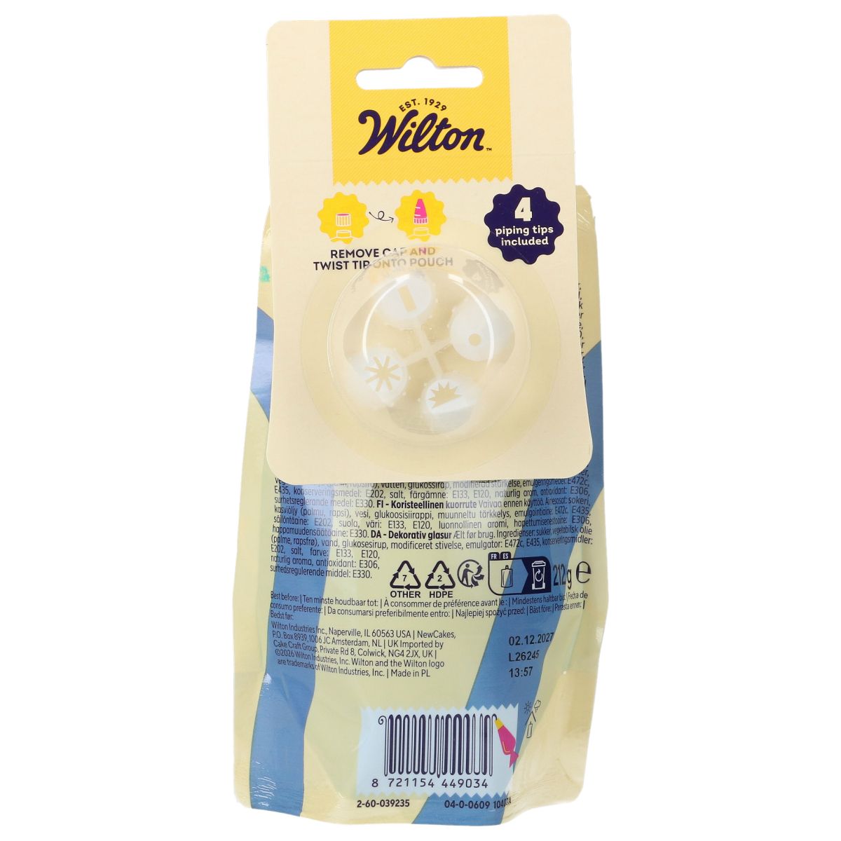 Wilton Pynteglasur Icing Blå 212g