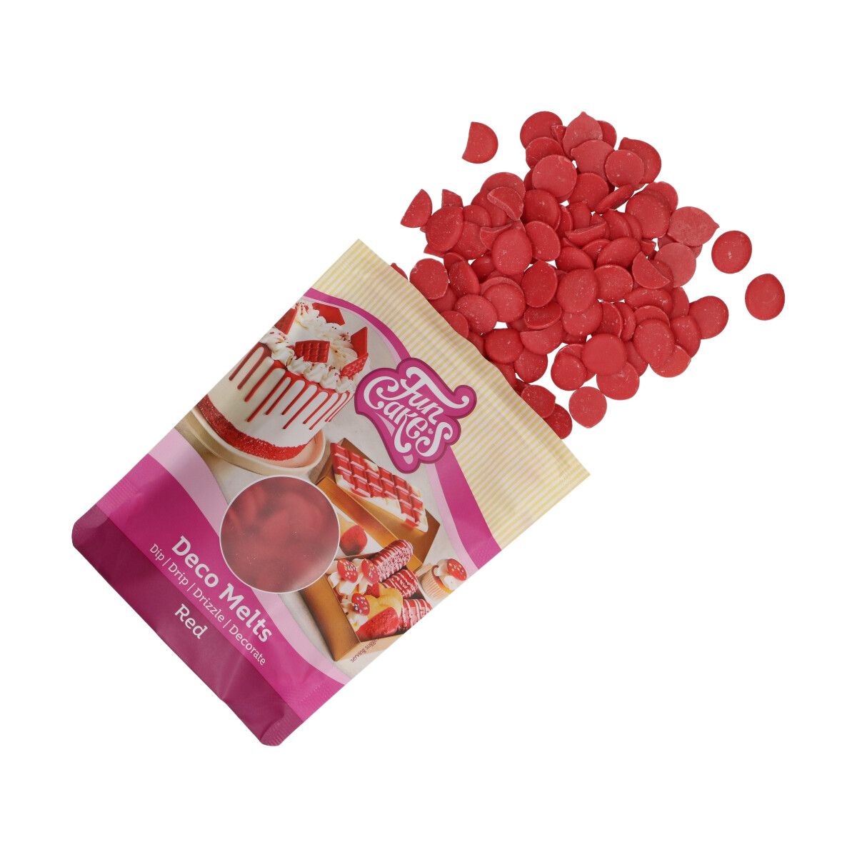 FunCakes Deco Melts Rød 250g 2