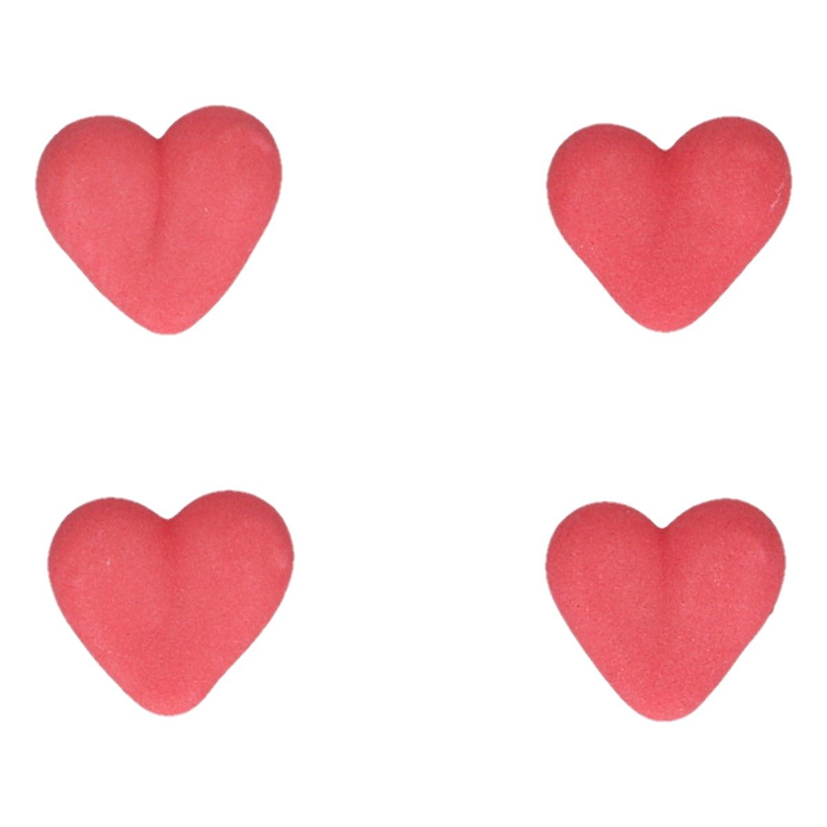 Kakepynt spiselig røde hjerter 336 stk