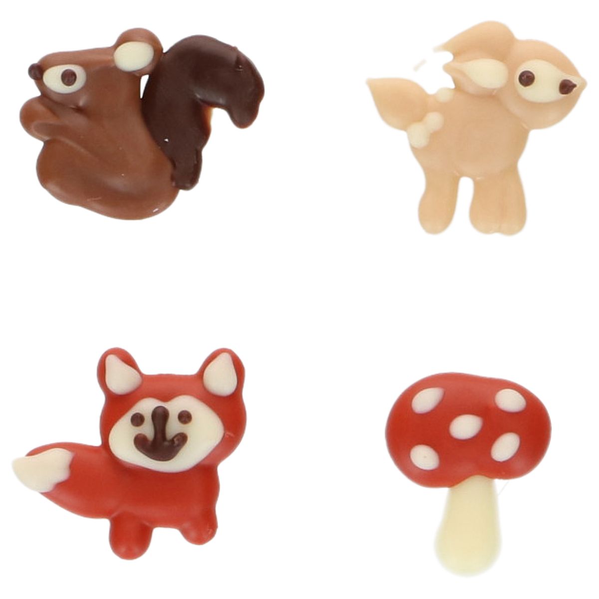 FunCakes Kakepynt Sjokolade Høstdyr 8stk