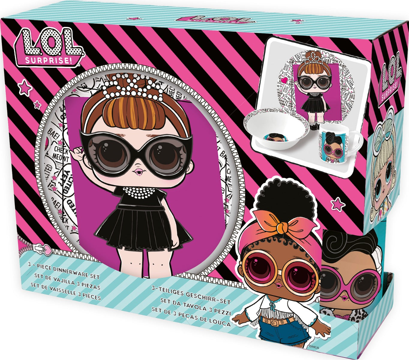 Barnesett i keramikk 3 deler, LOL Suprise