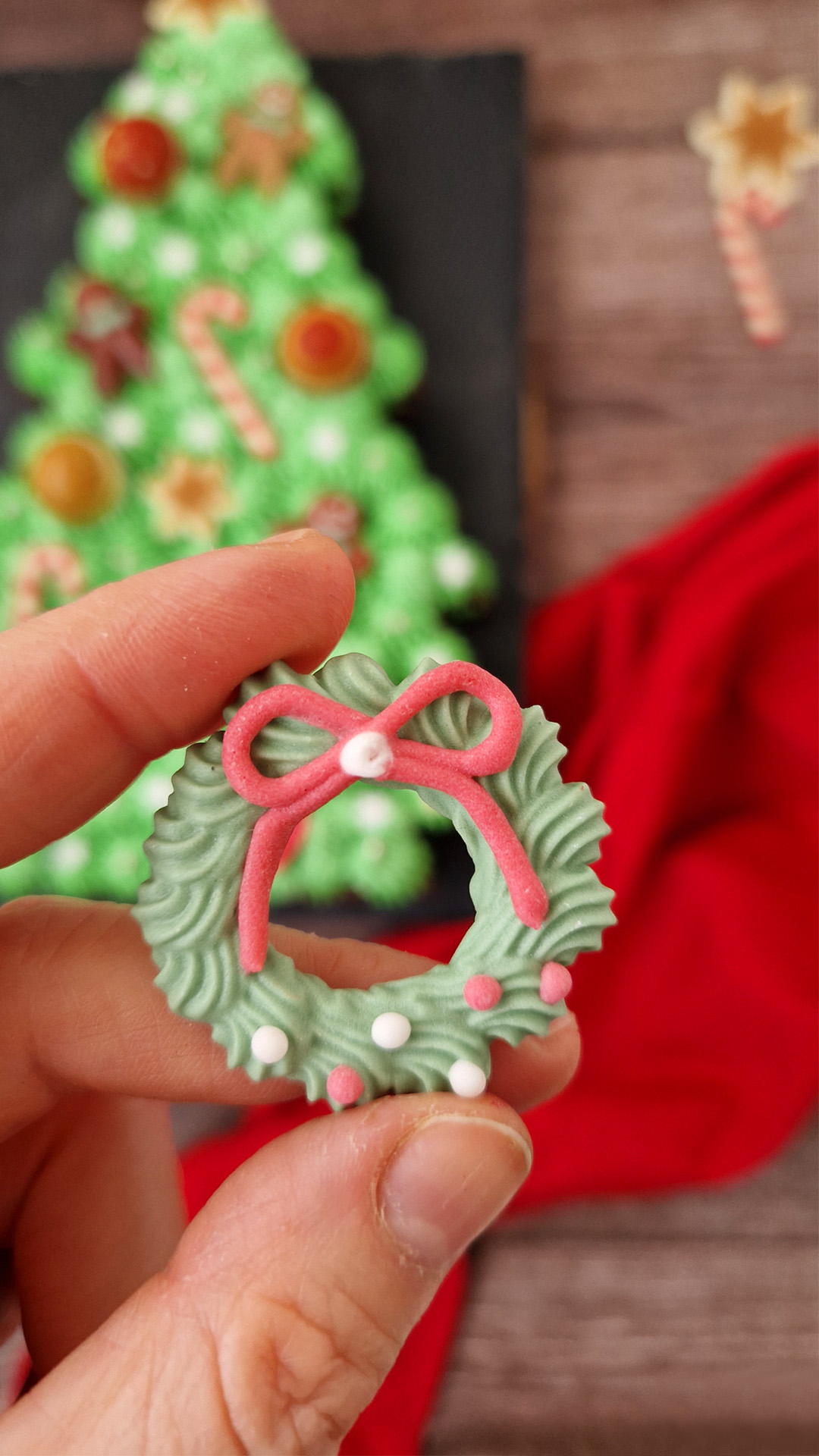 Kakepynt spiselig Jul assortert 48 stk