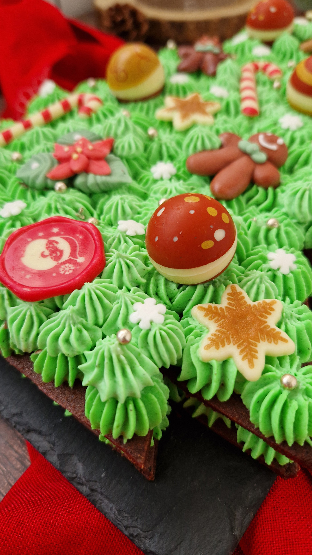 Kakepynt spiselig Jul assortert 48 stk