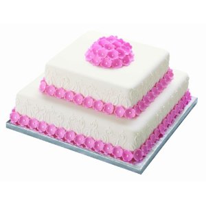 Kakeplater sølv, 13 mm, 40 cm, 2 stk 2