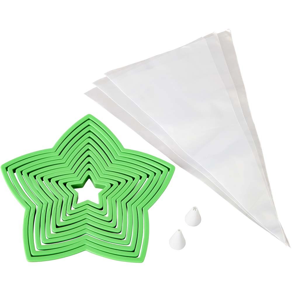 Utstikker-dekorasjonssett juletre, 15dl 2