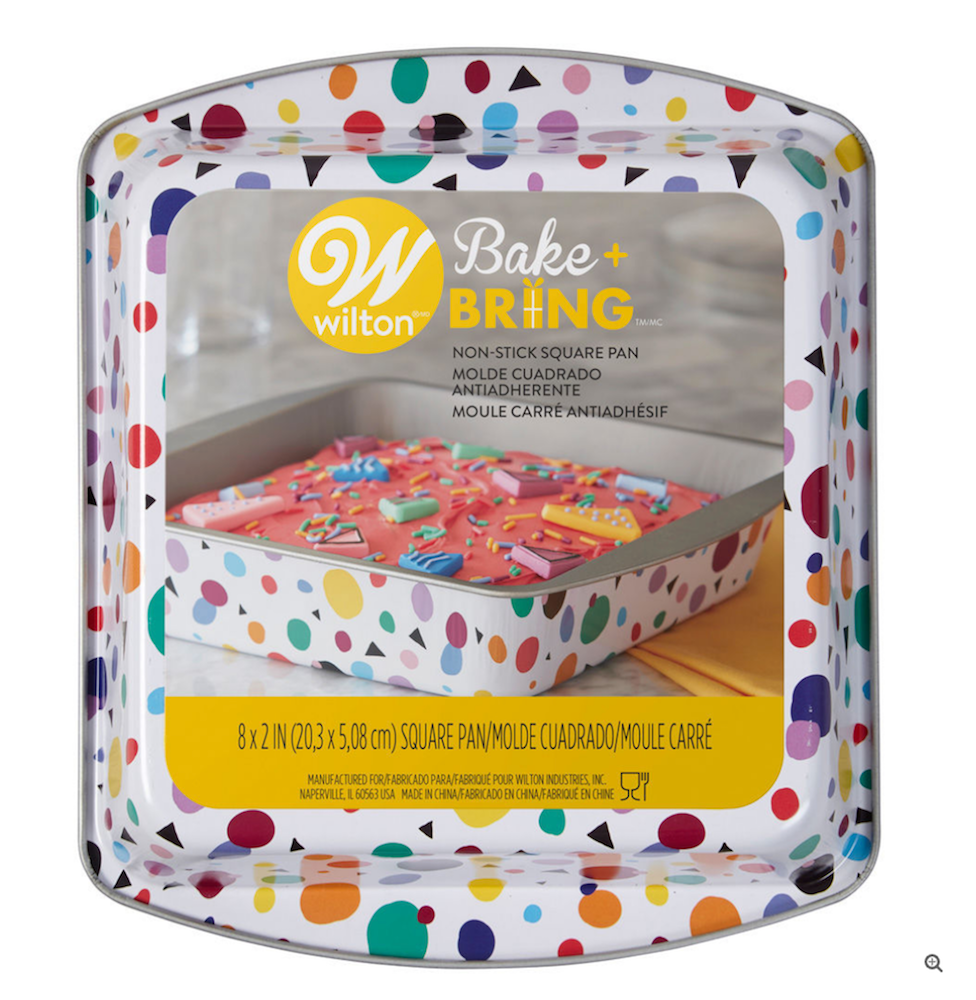 Kakeform Kvadrat nedbrytbar Tin Geo 20 cm