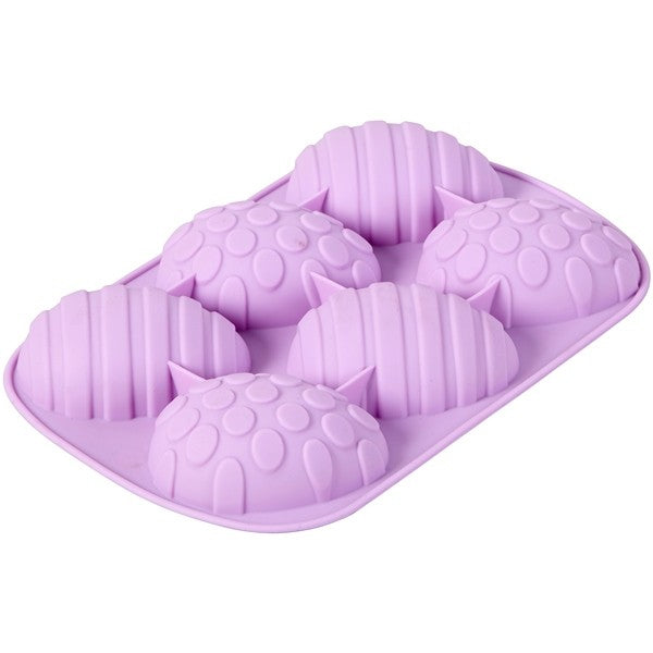 Silikonform Mini, Egg mønstret, 6 hull 2