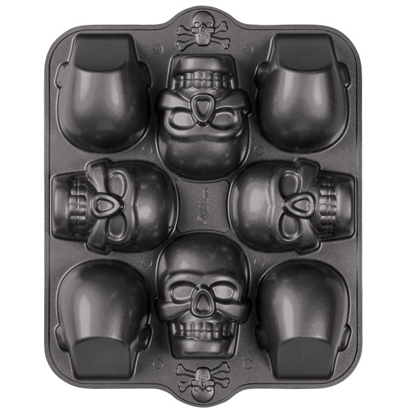 Kakeform Mini, 3D Hodeskalle 4 stk, 8 hull