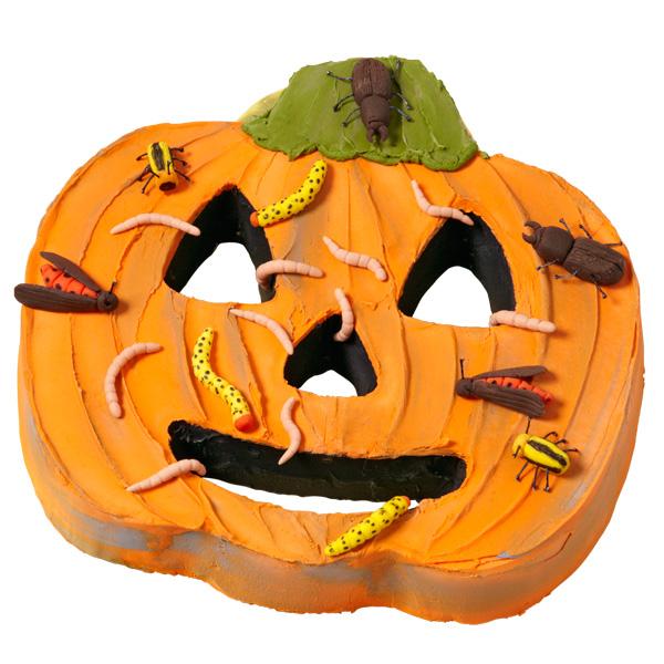 Kakeform Jack-O-Lantern med ansikt 3