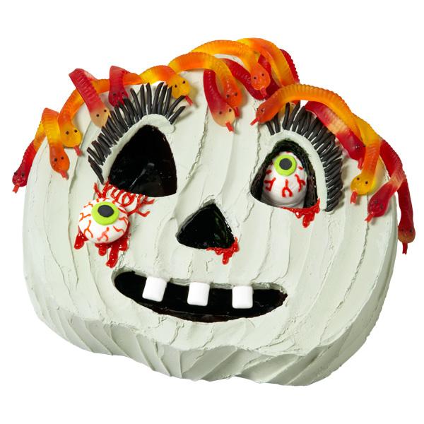 Kakeform Jack-O-Lantern med ansikt 4