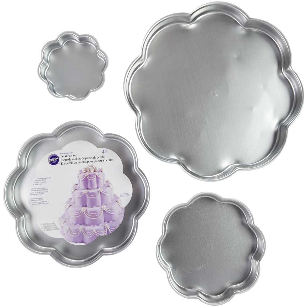 Kakeform Petal, sett 4 stk, 15, 25, 30, 35 cm