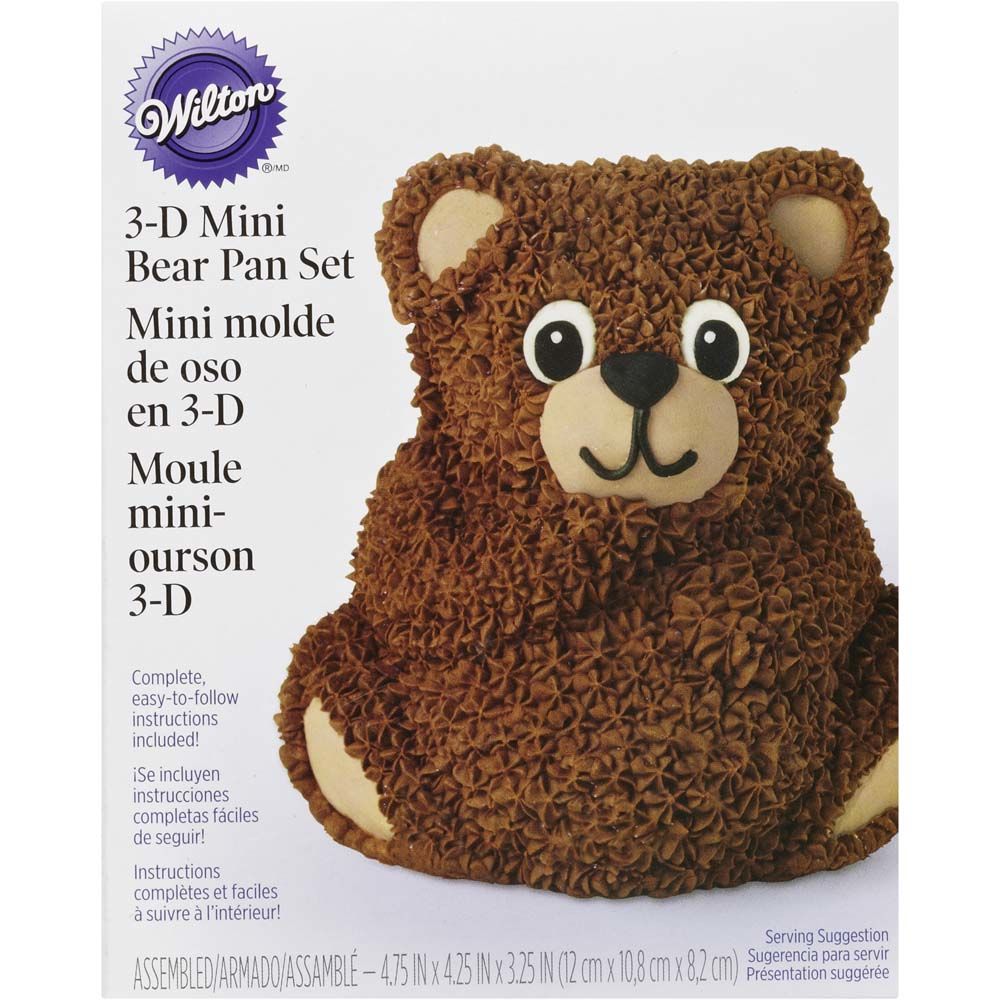 Kakeform 3D Bamse, liten
