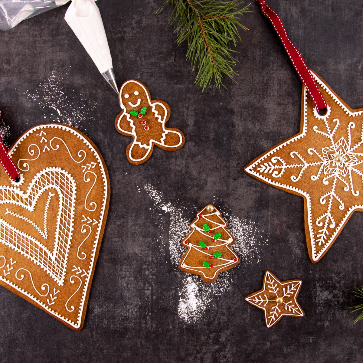 Utstikker Stjerne kobber 8 cm 2