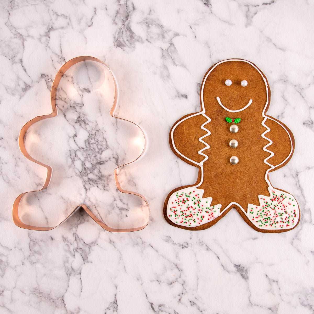 Utstikker Mann/Kone Kobber 25 x 18 cm 2