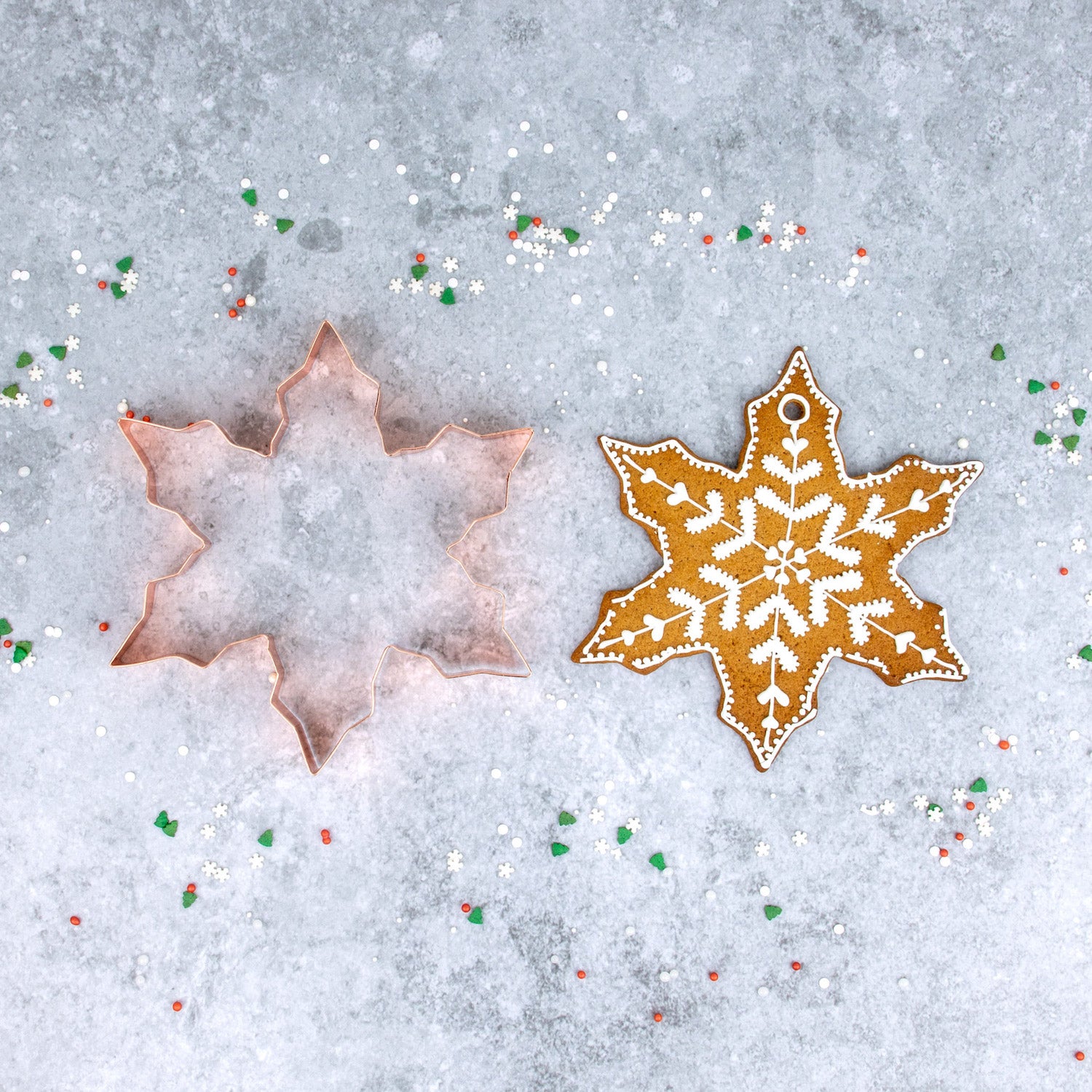 Utstikker Snøstjerne 20 cm 2