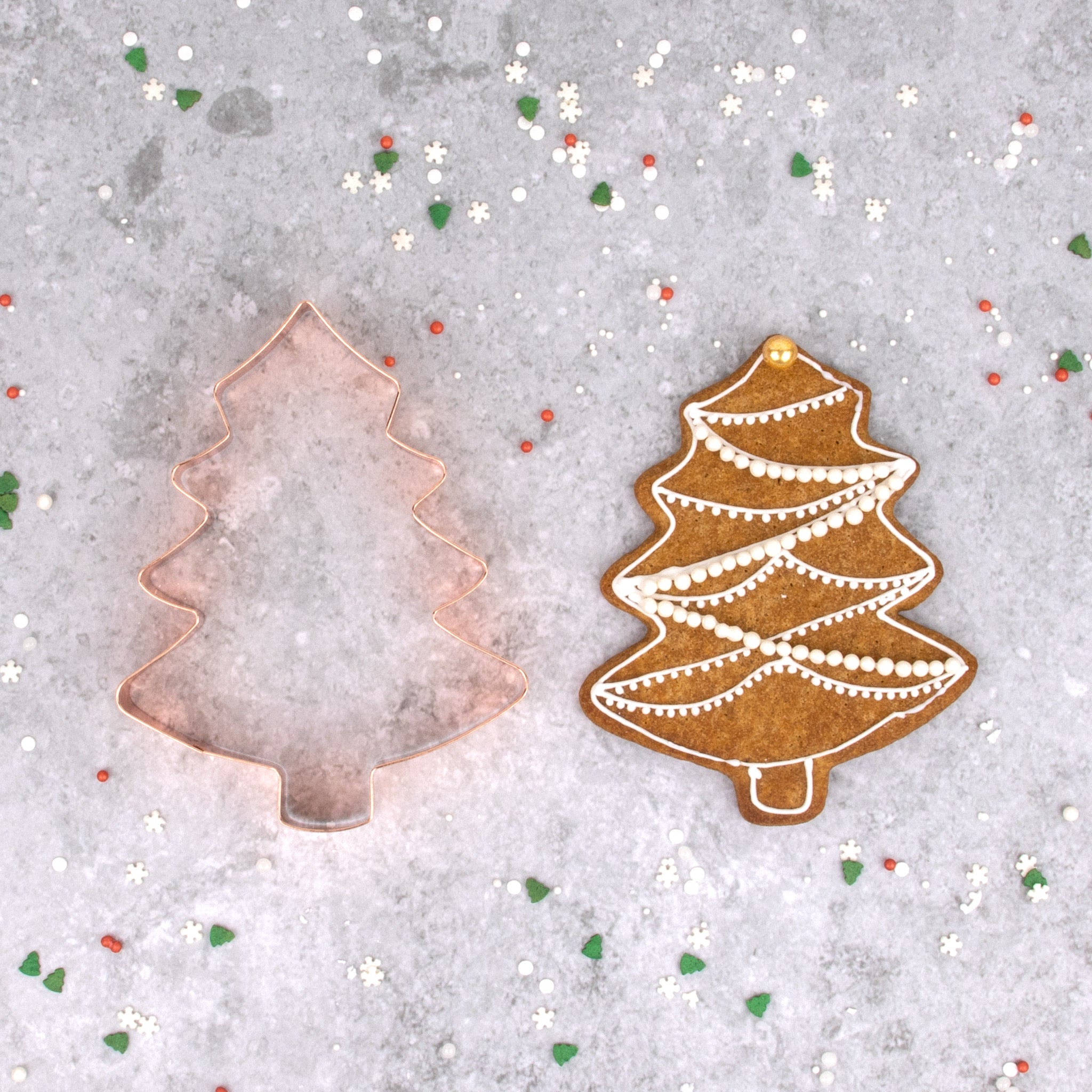 Utstikker Juletre 15 x 12 cm 2