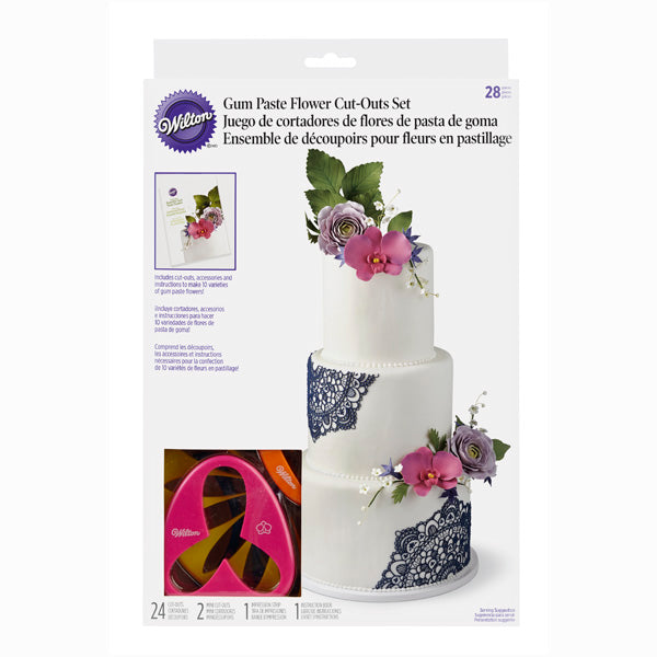 Gum paste flower set, 28 pc