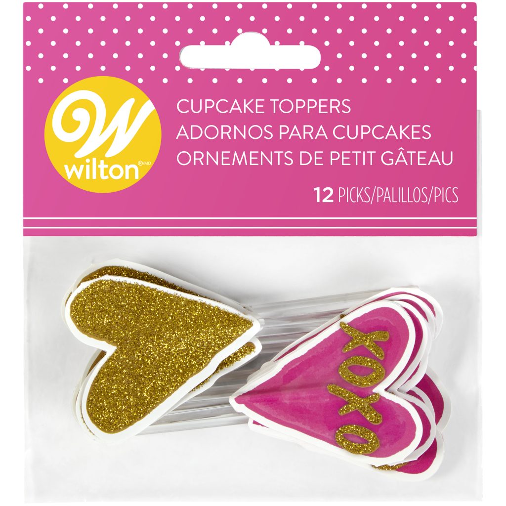 Sticks Hjerte Glitter 12 stk