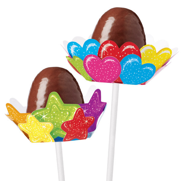 Pops wrap foil heart & stars