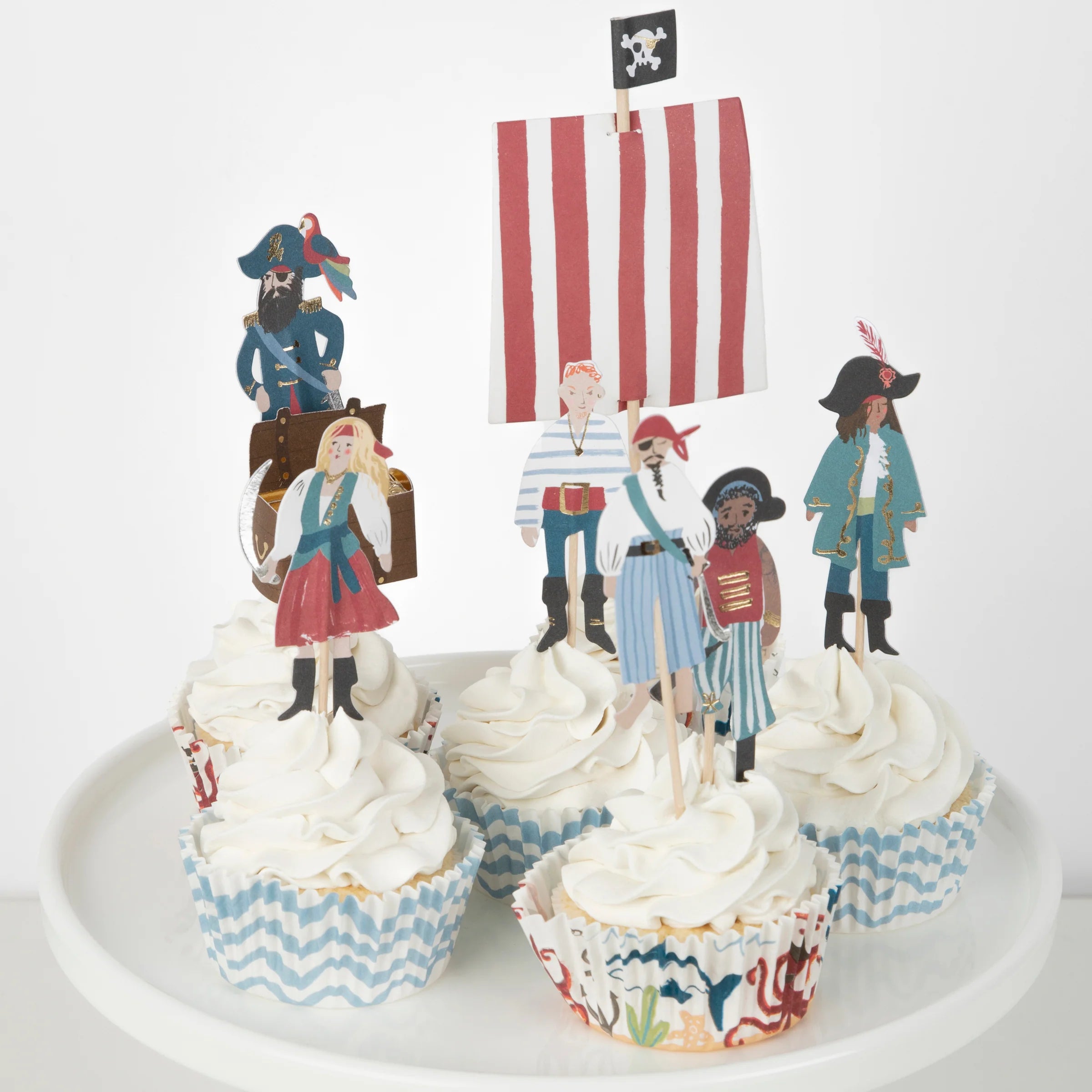 Meri Meri Cupcake Kit Pirat 48 dl 2