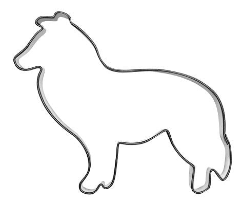 Utstikker Hund Collie 8,5 x 7 cm