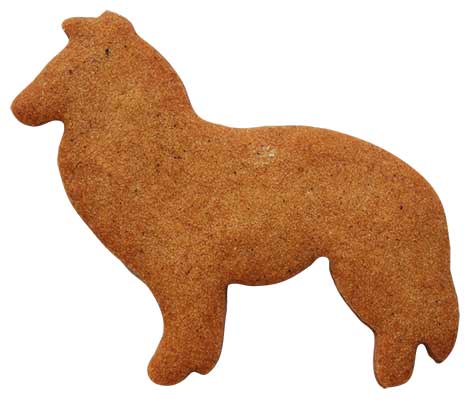 Utstikker Hund Collie 8,5 x 7 cm 2