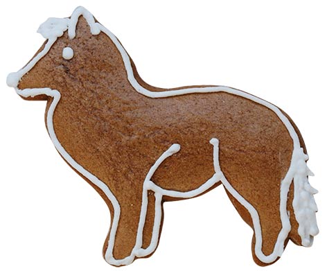 Utstikker Hund Collie 8,5 x 7 cm 3