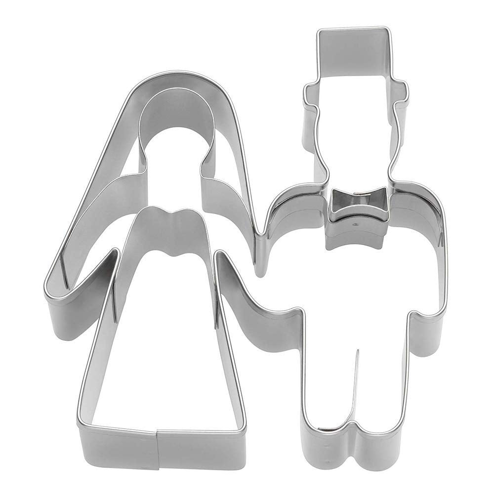 Utstikker Brudepar 8 x 7 cm