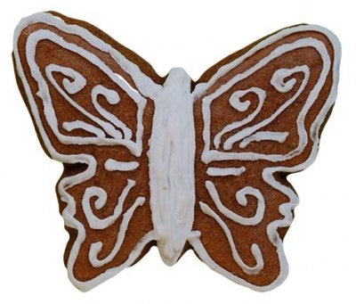 Utstikker Sommerfugl 6,5 cm 3