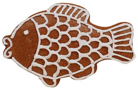 Utstikker Fisk 8 x 5 cm 3