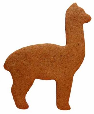 Utstikker Alpakka stor 11 cm 2