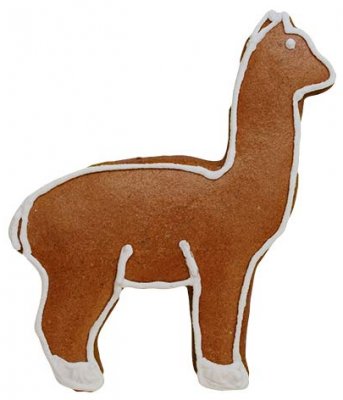 Utstikker Alpakka stor 11 cm 3