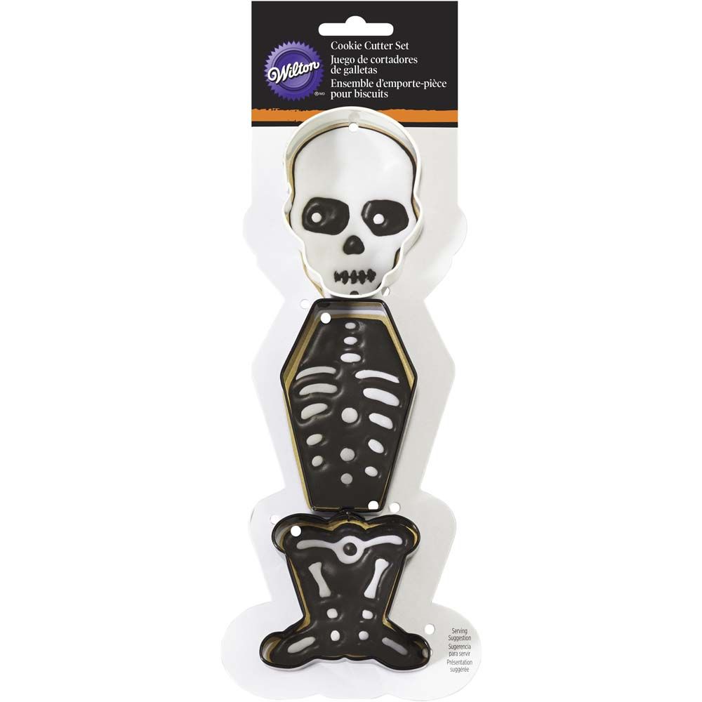 Utstikker sett Halloween Skjelett 3dl