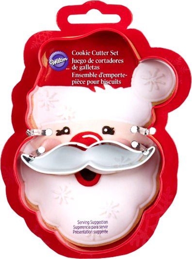 Utstikker Julenisse, 2 deler