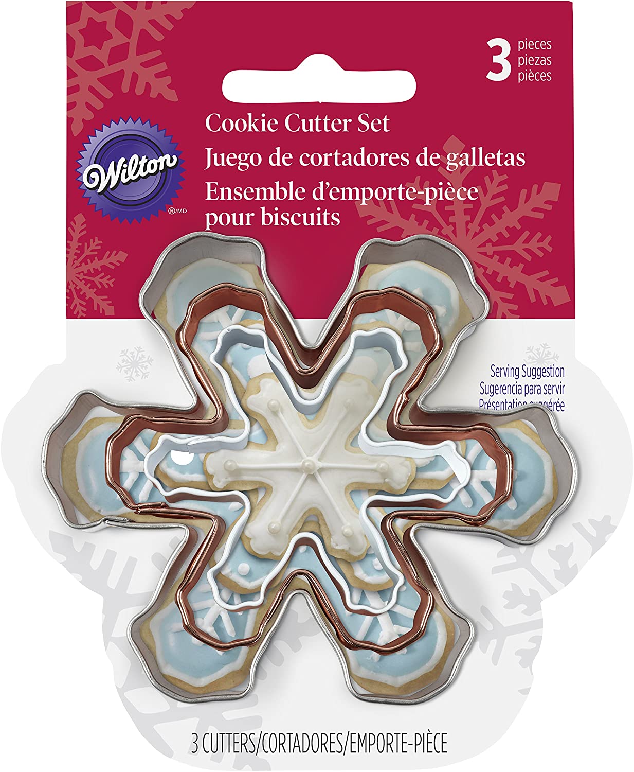 Utstikkersett Snøkrystaller 3 stk
