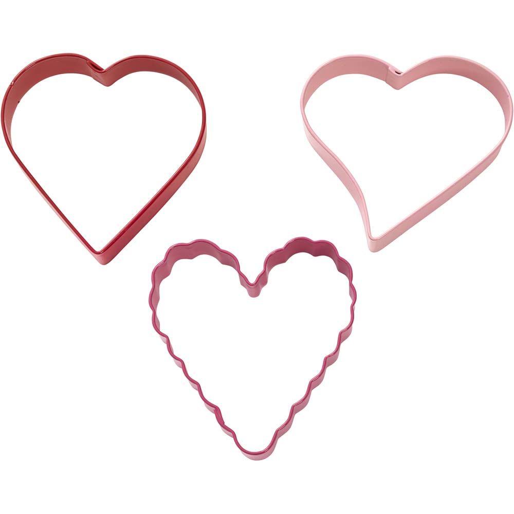 Utstikkersett Valentine hjerter, 3 deler 2