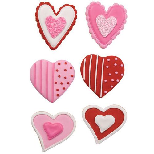 Utstikkersett Valentine hjerter, 3 deler 3