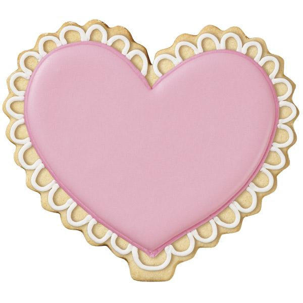 Utstikkersett Hjerte i metall, 4 pc 3