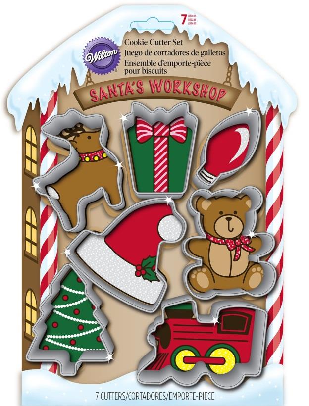 Utstikkersett julemotiv 7 stk