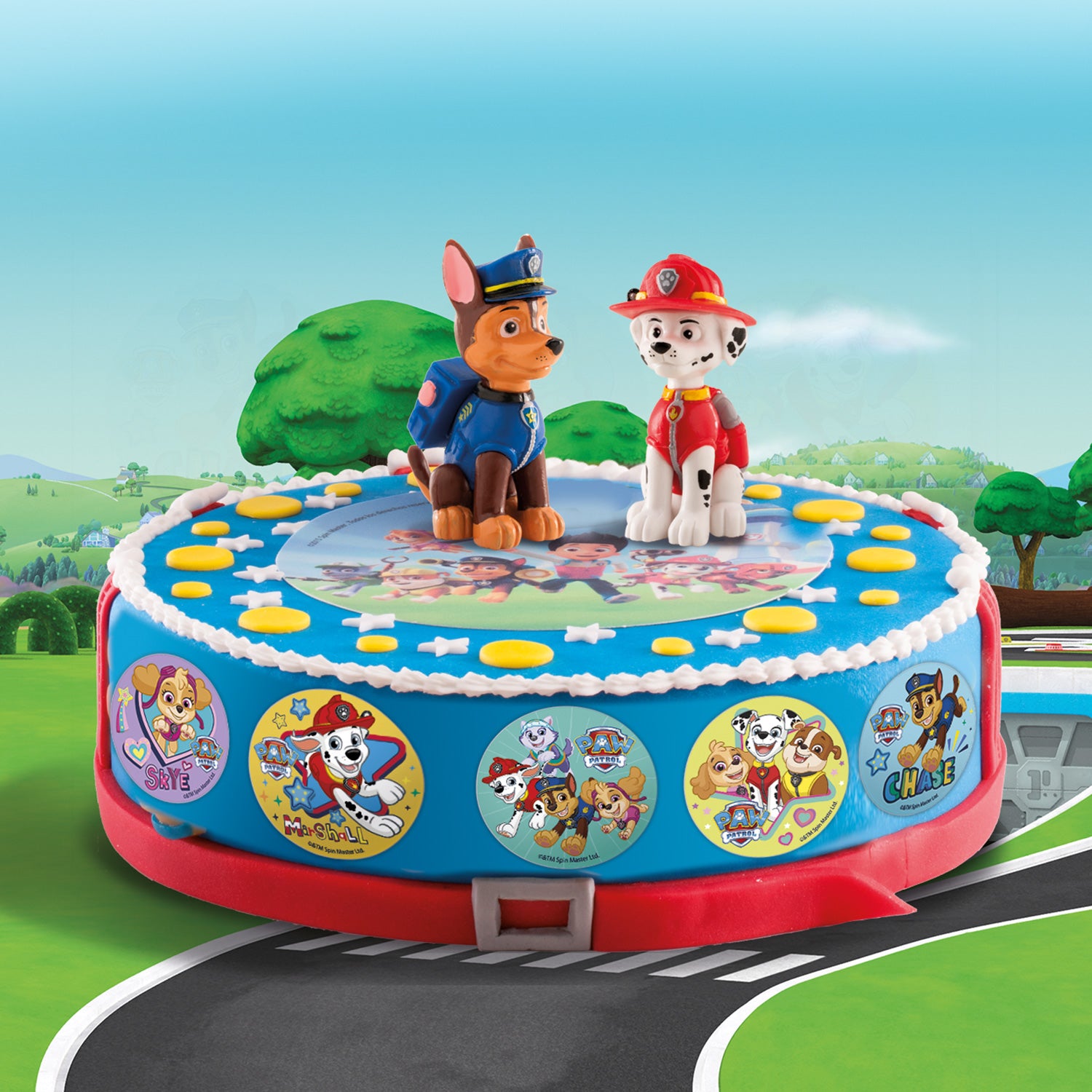 Kakebilder Paw Patrol 5,8 cm, 6 stk 3