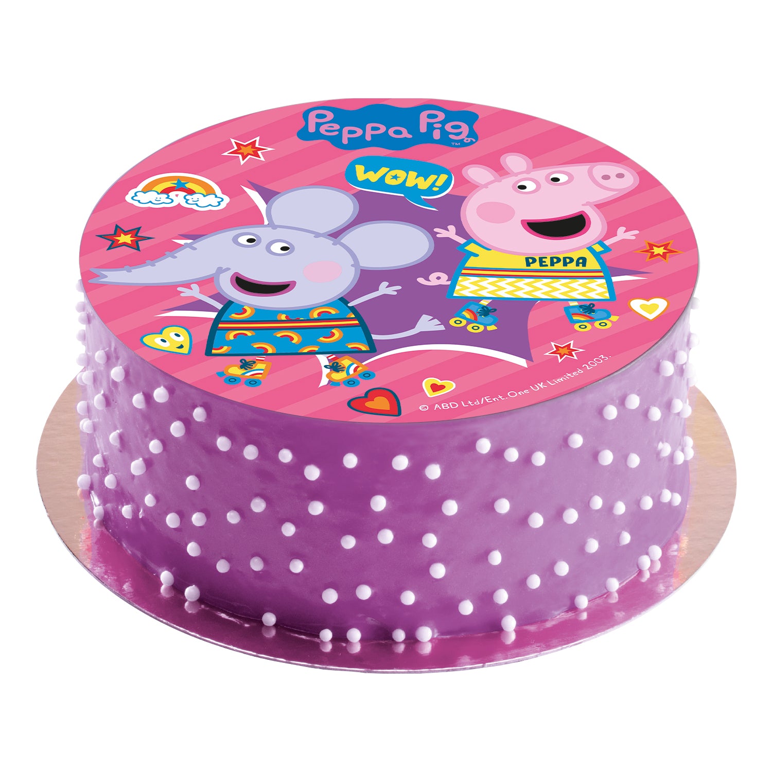 Kakebilde Peppa Gris 20 cm, Sukkerfri 2