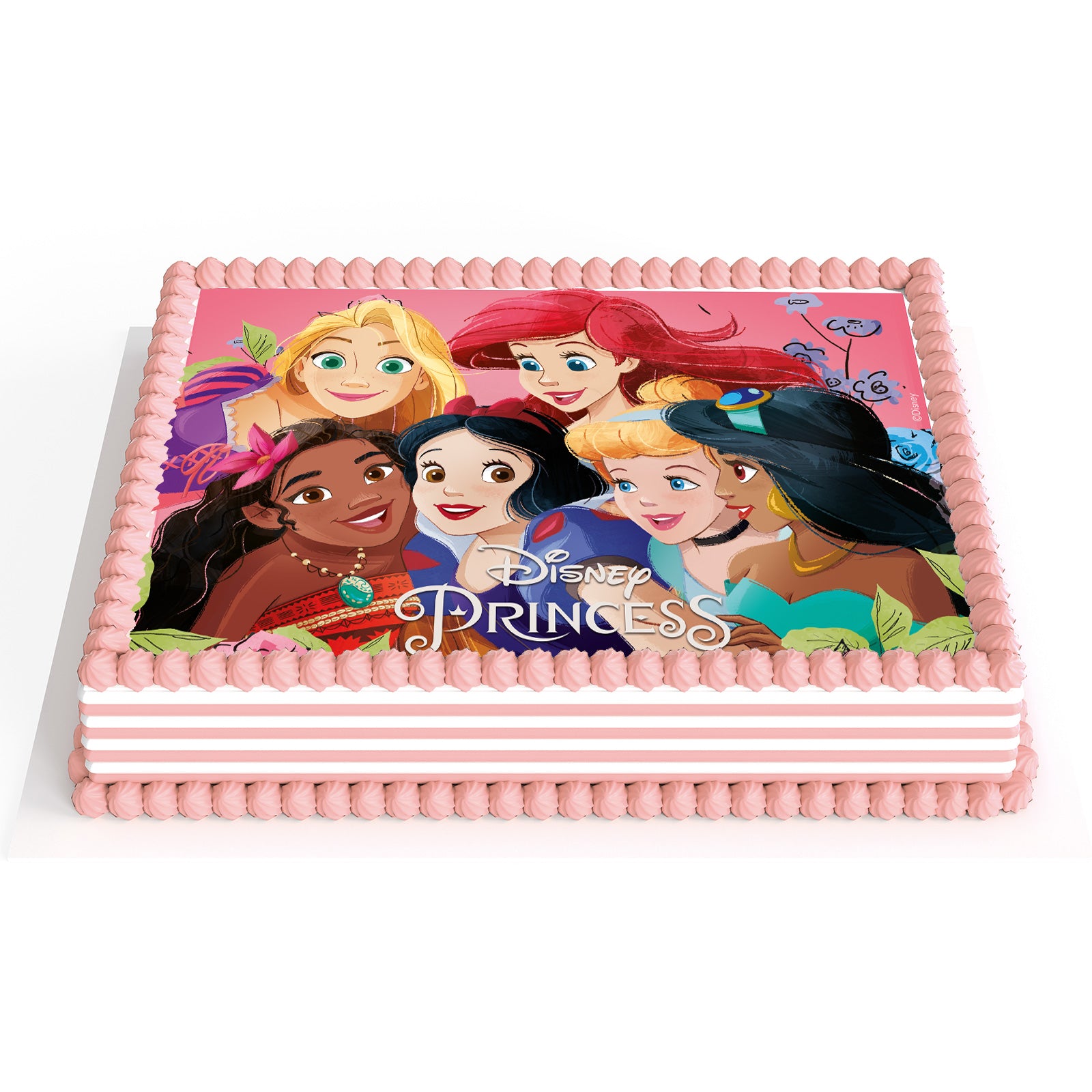 Kakebilde Wafer Disneyprinsesser 14,8x21cm 2