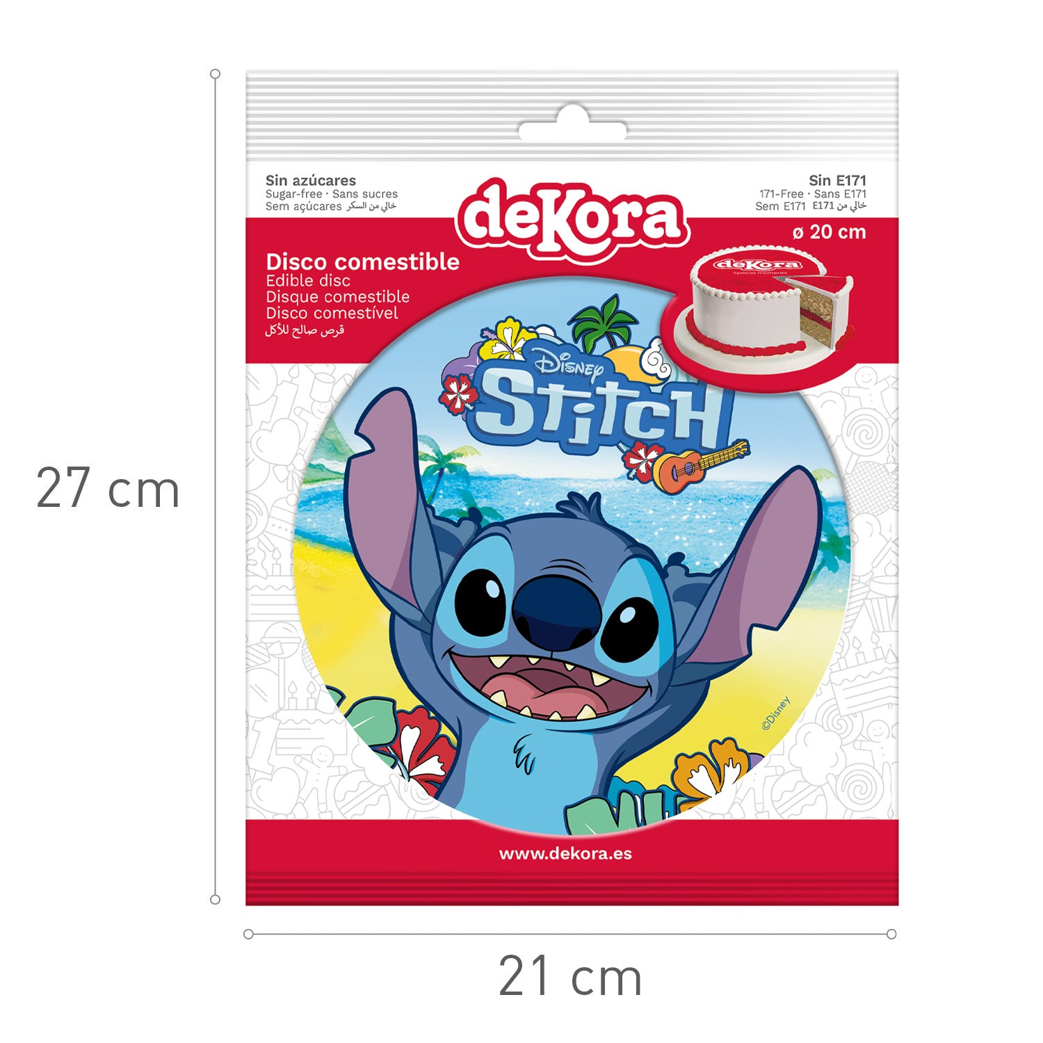 Kakebilde Wafer Stitch 20 cm 4