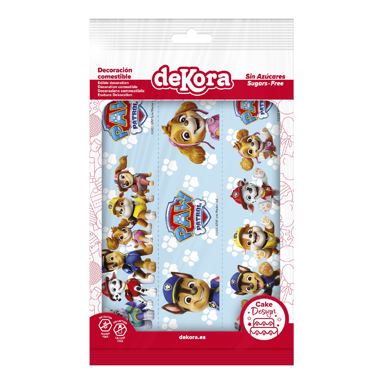 Kakebilde Paw Patrol Ribbons 14,8X21CM