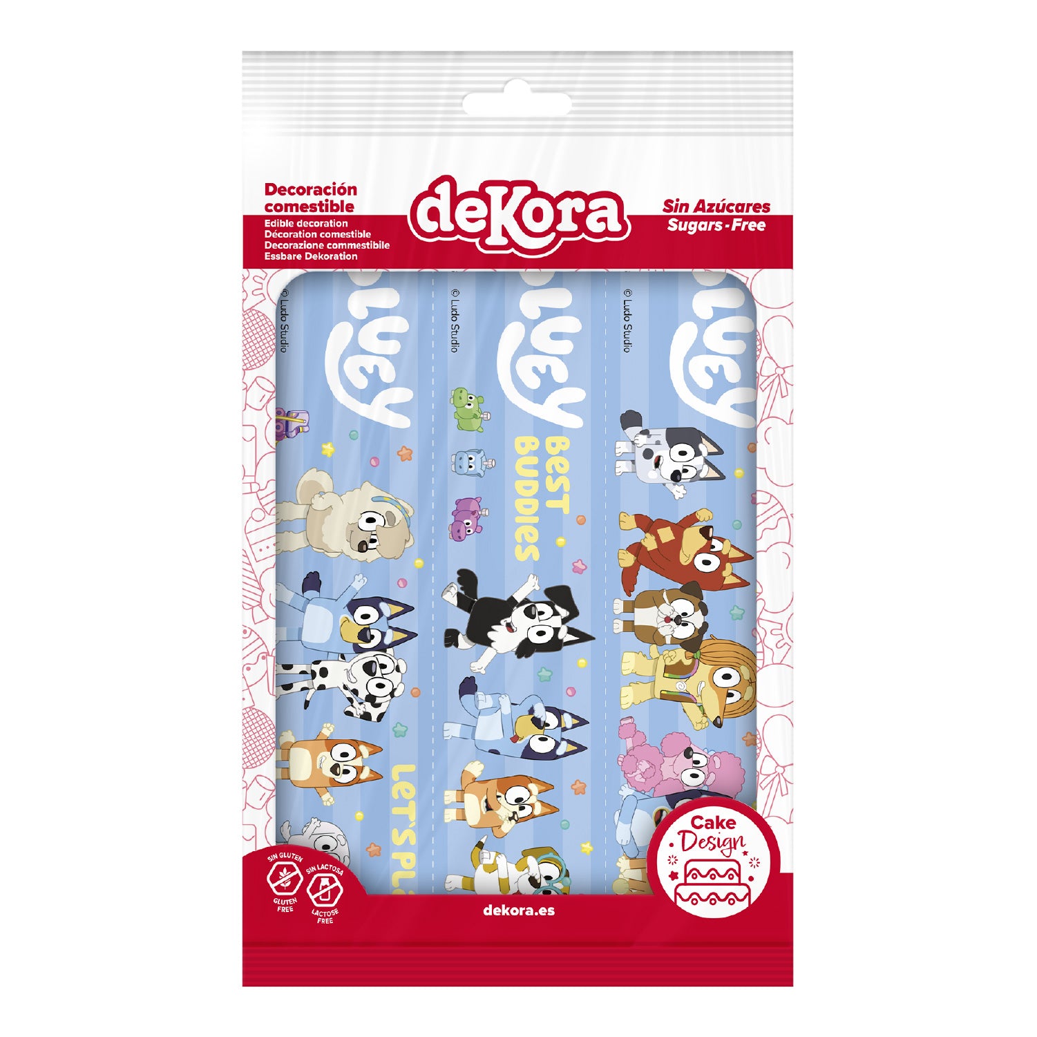 Kakebilde Bluey og Bingo Ribbons 14,8X21CM