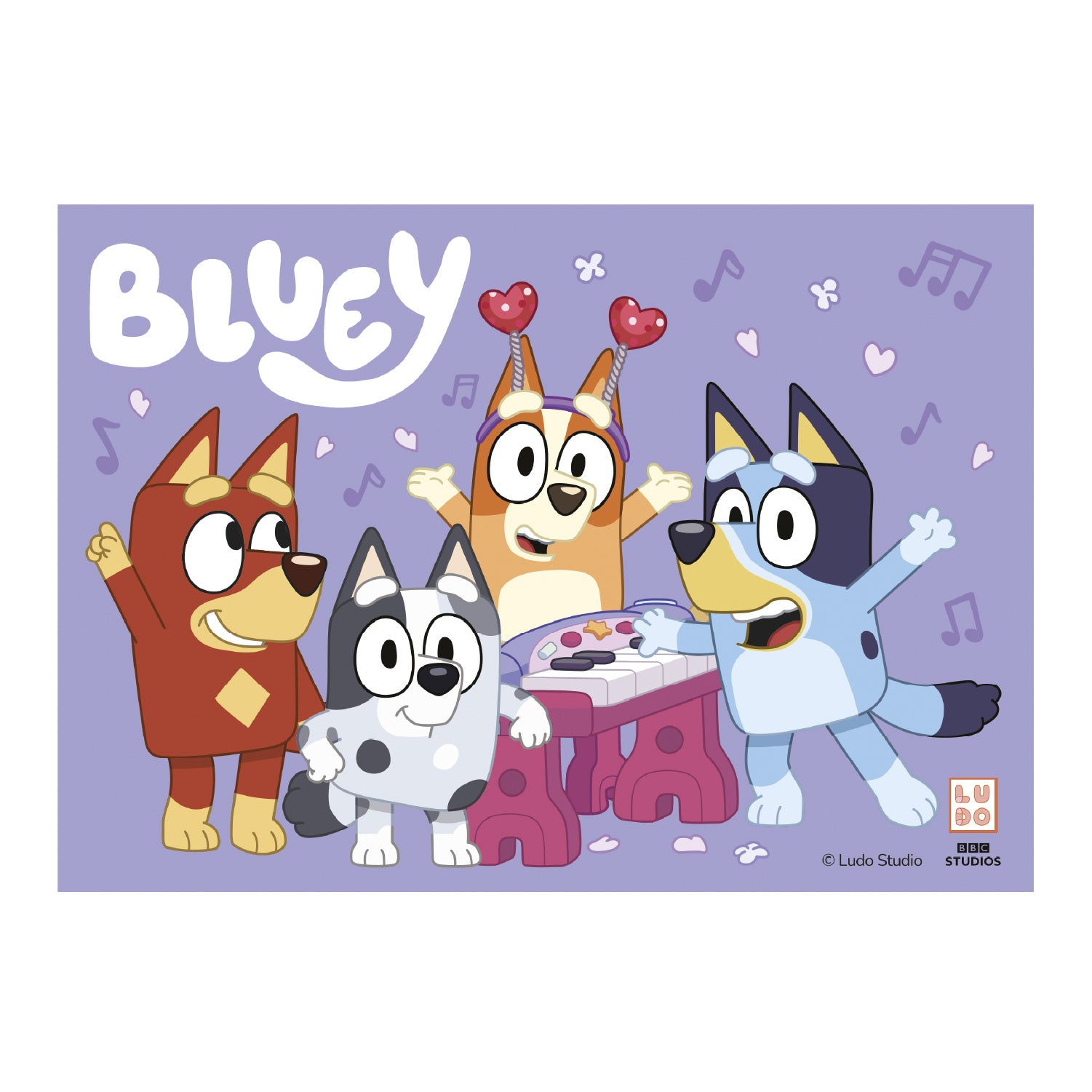 Kakebilde Bluey og Bingo 14,8X21CM