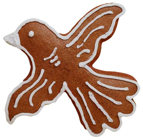 Utstikker Fugl 10 x 9 cm 3